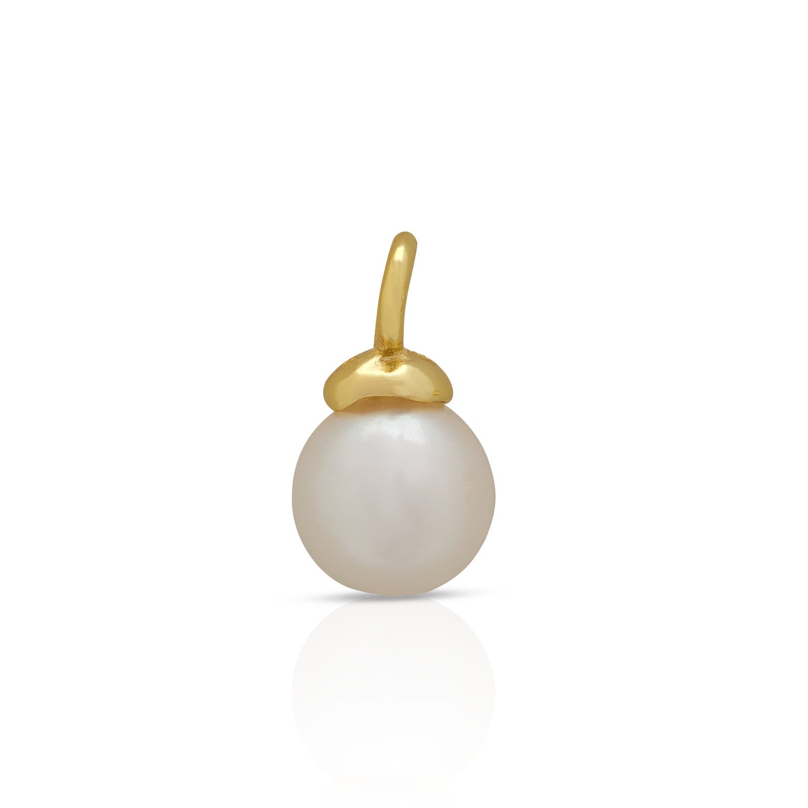 14kt Gold Vermeil Permanent Charm - Pearl