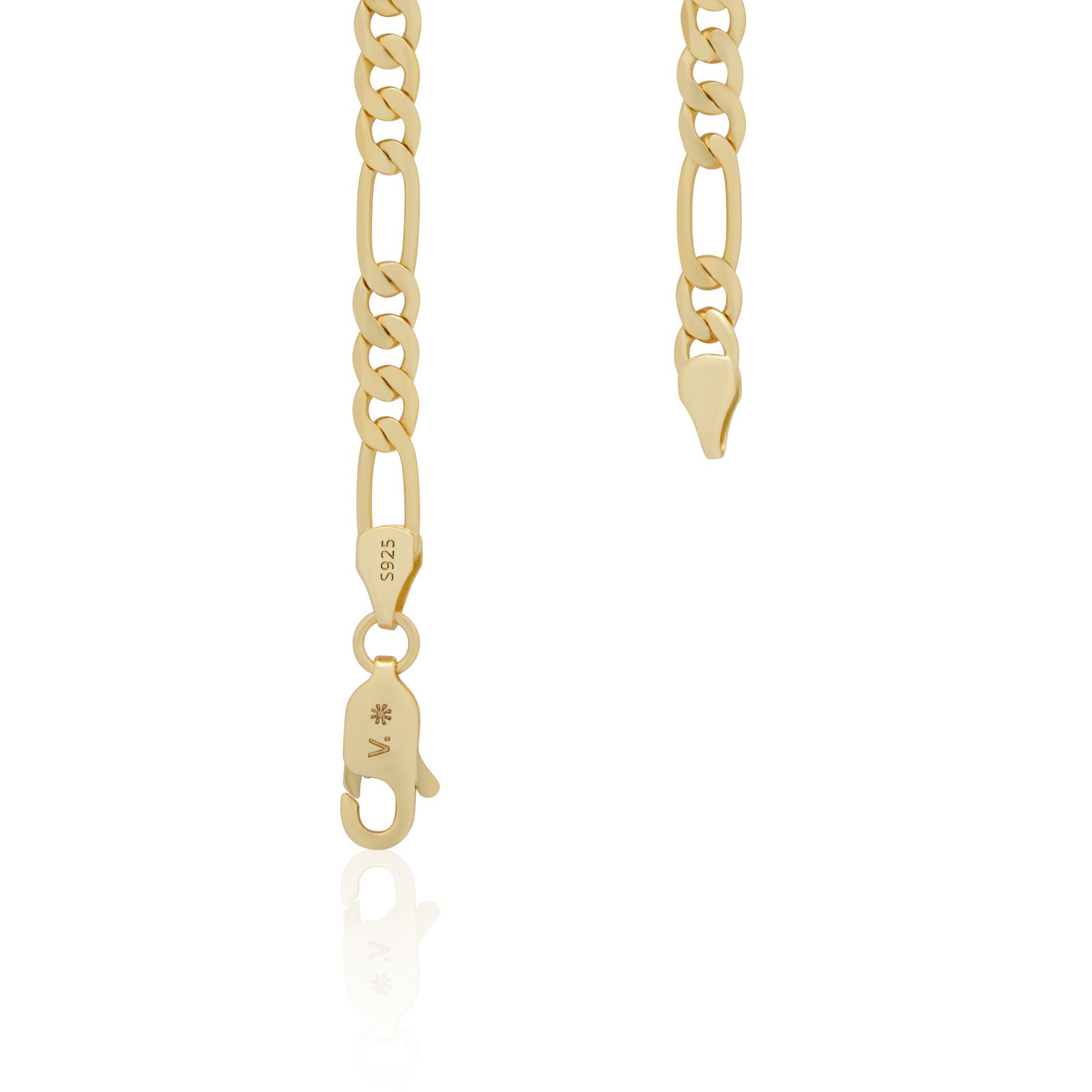 14kt Gold Vermeil Necklace Figaro