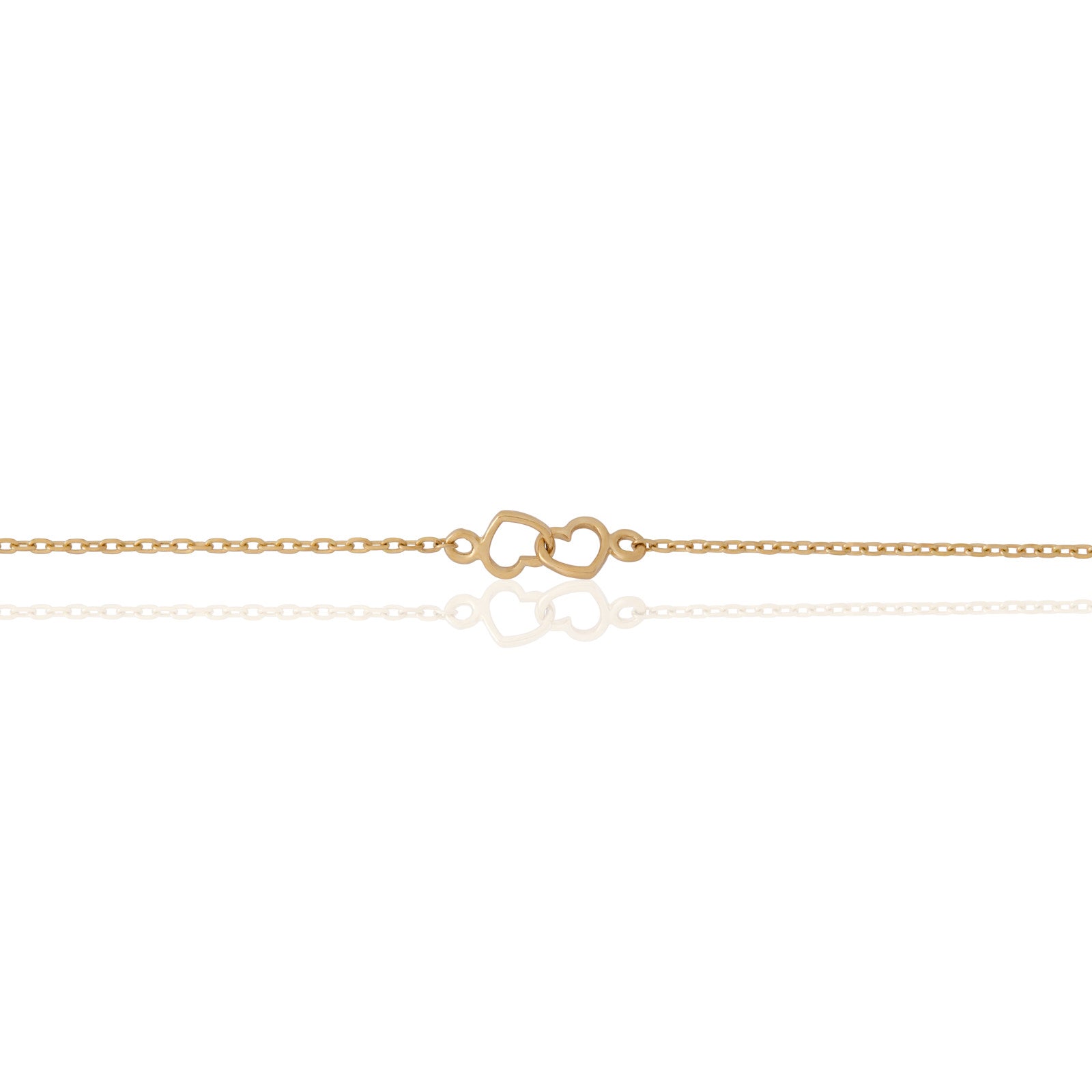 14kt Yellow Gold Heart Bracelet