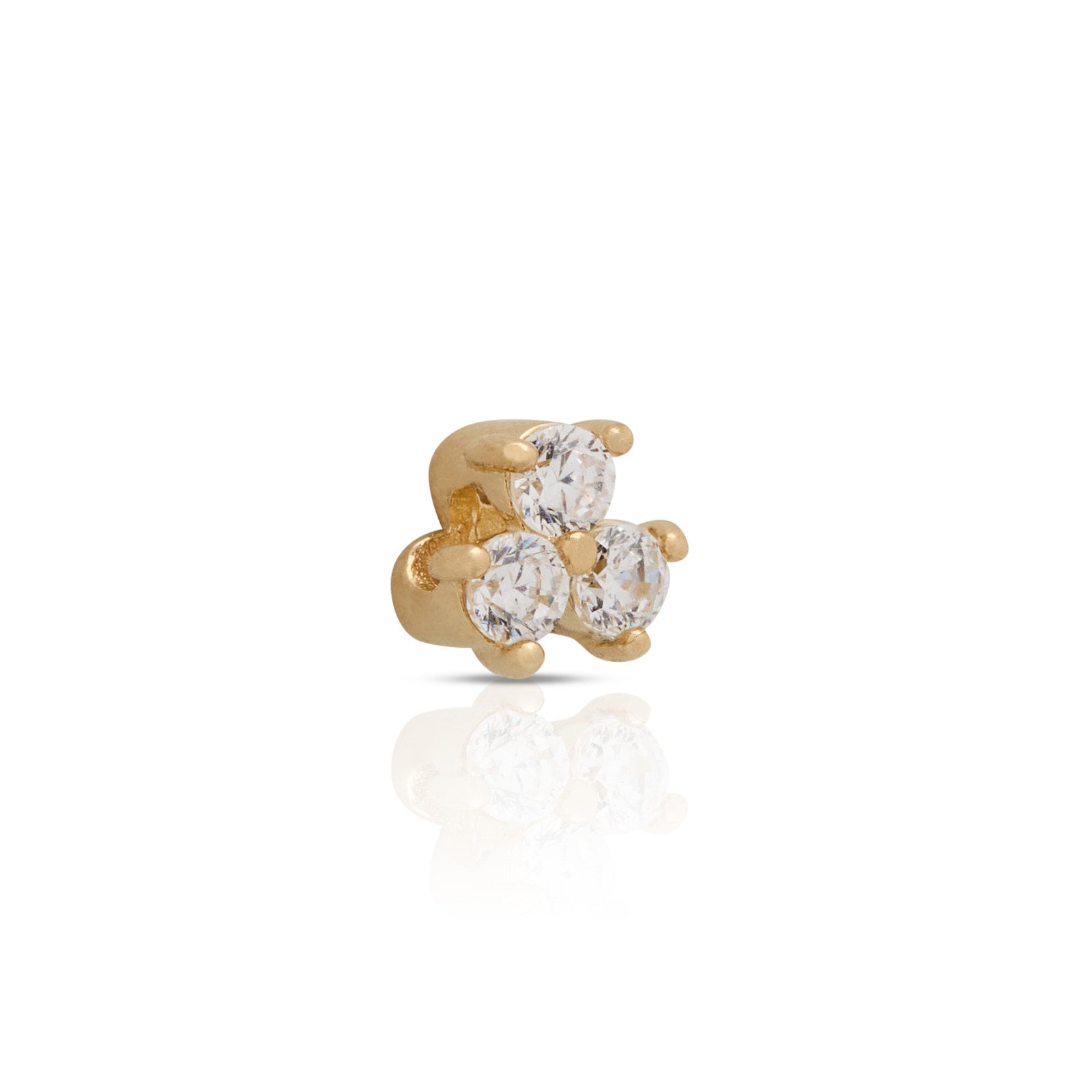 14kt Solid Gold Charm Slider Trio