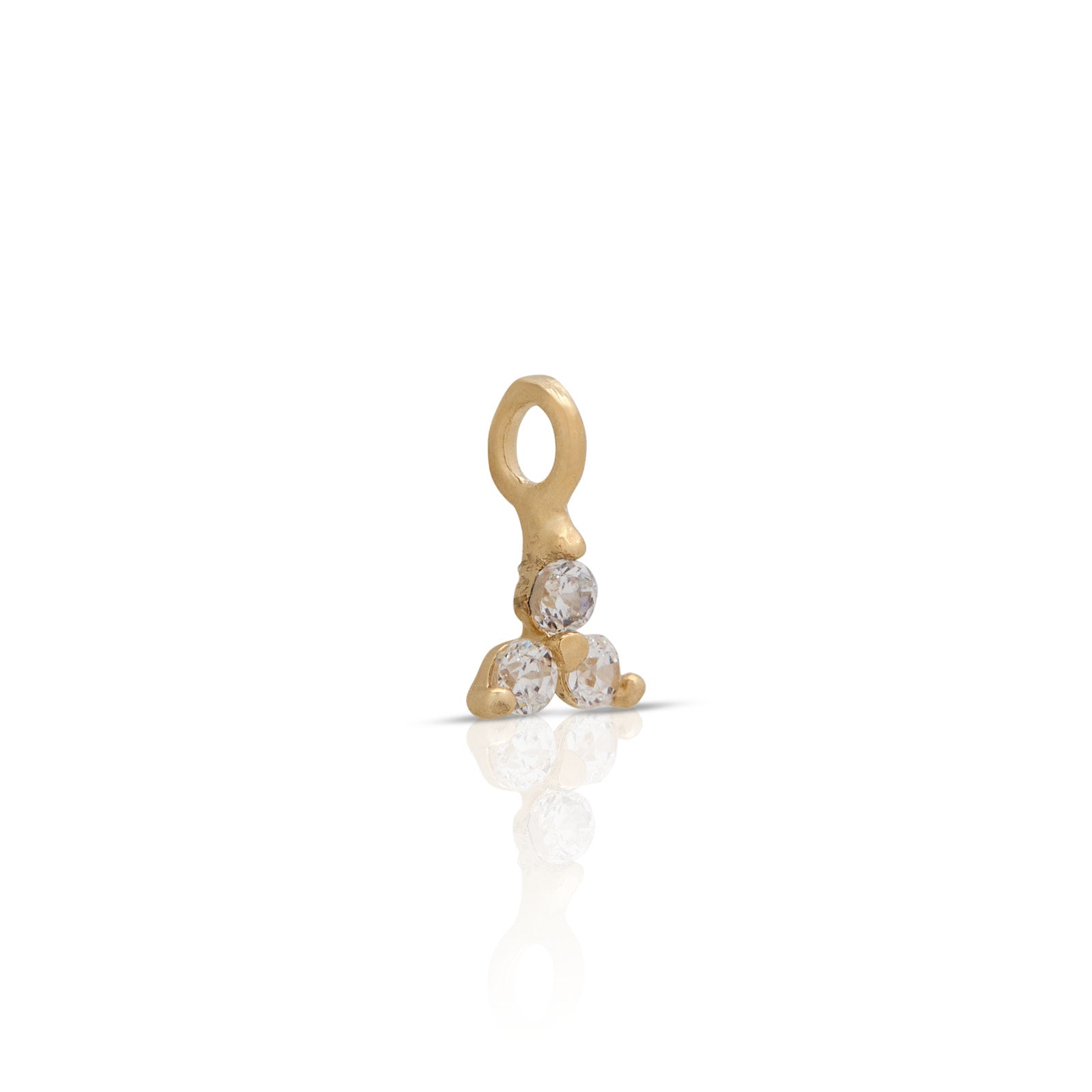 14kt Solid Gold Charm Jewelled Trio