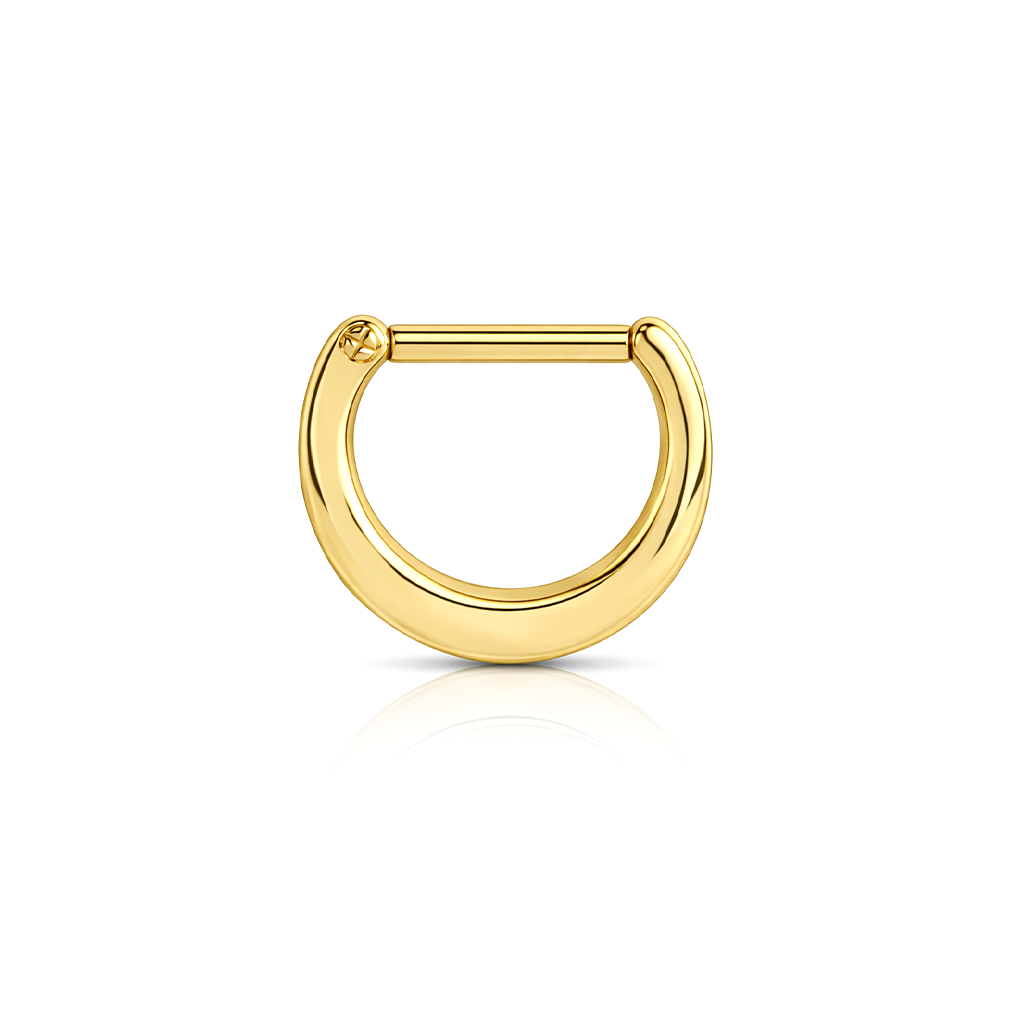 Zircon Gold Hinged Ring