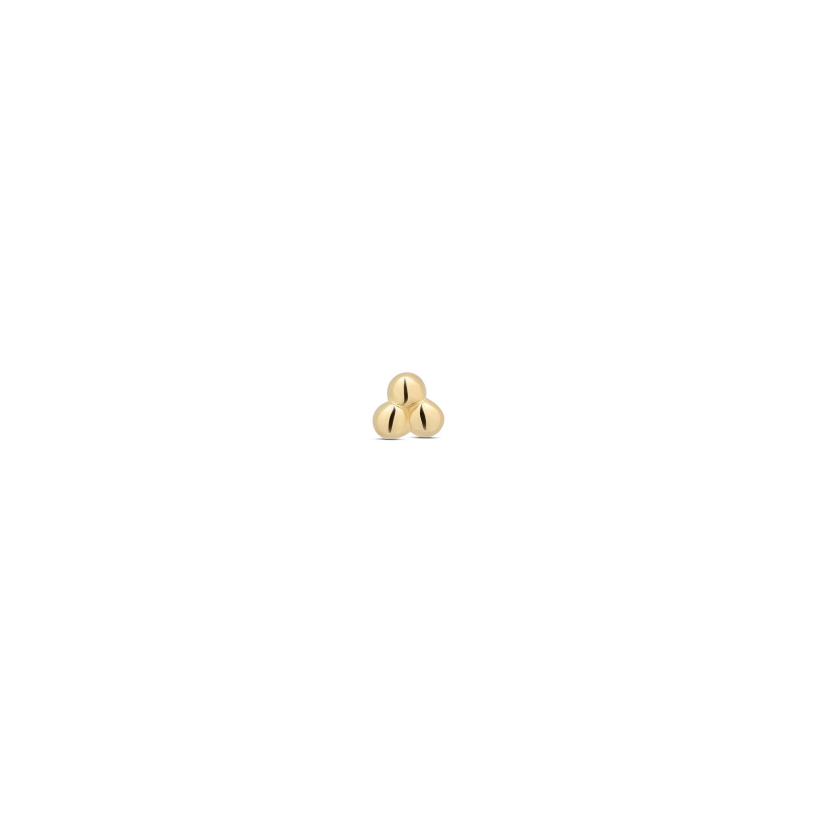 14kt Gold Flatback - 3 Ball