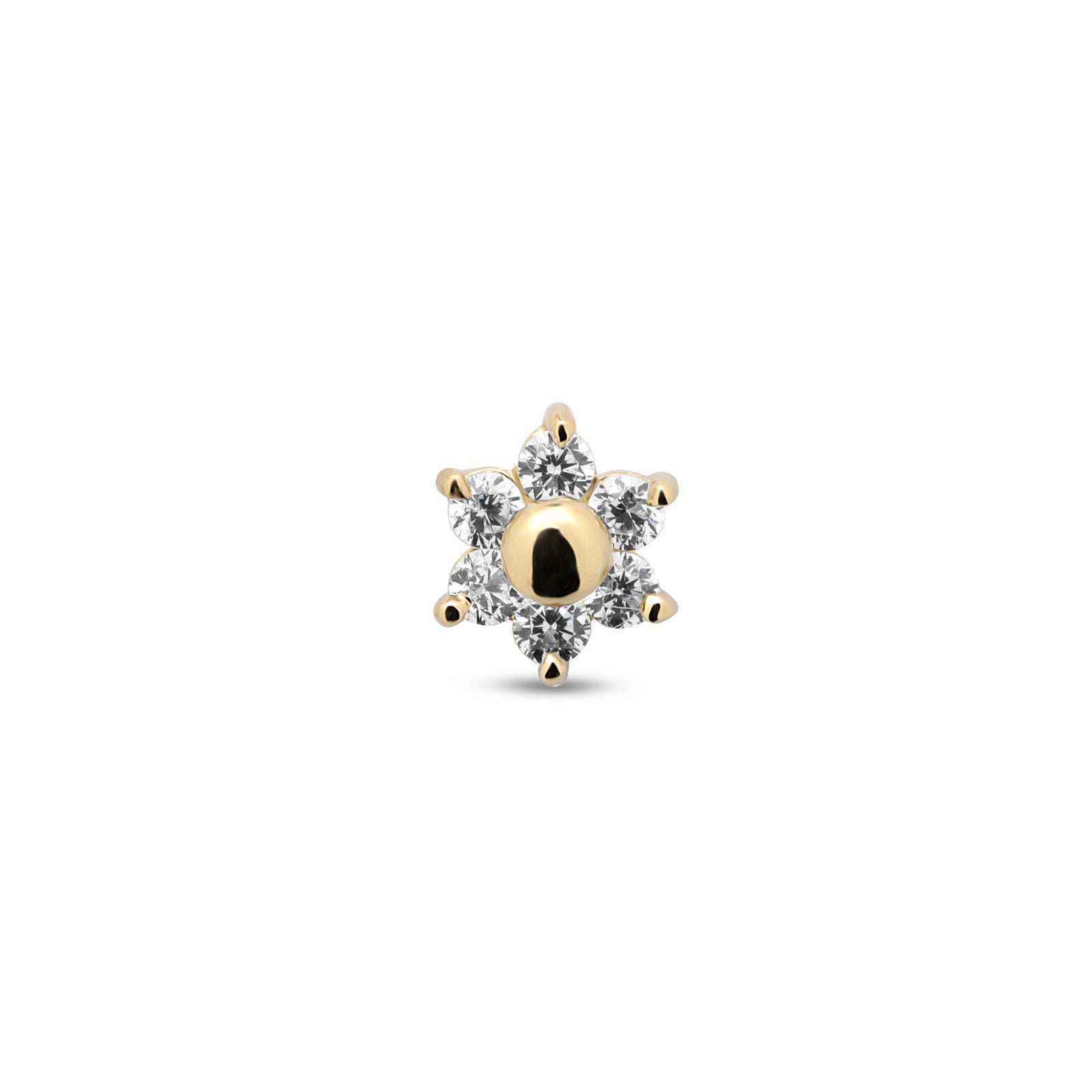14kt Gold Flatback - Flower