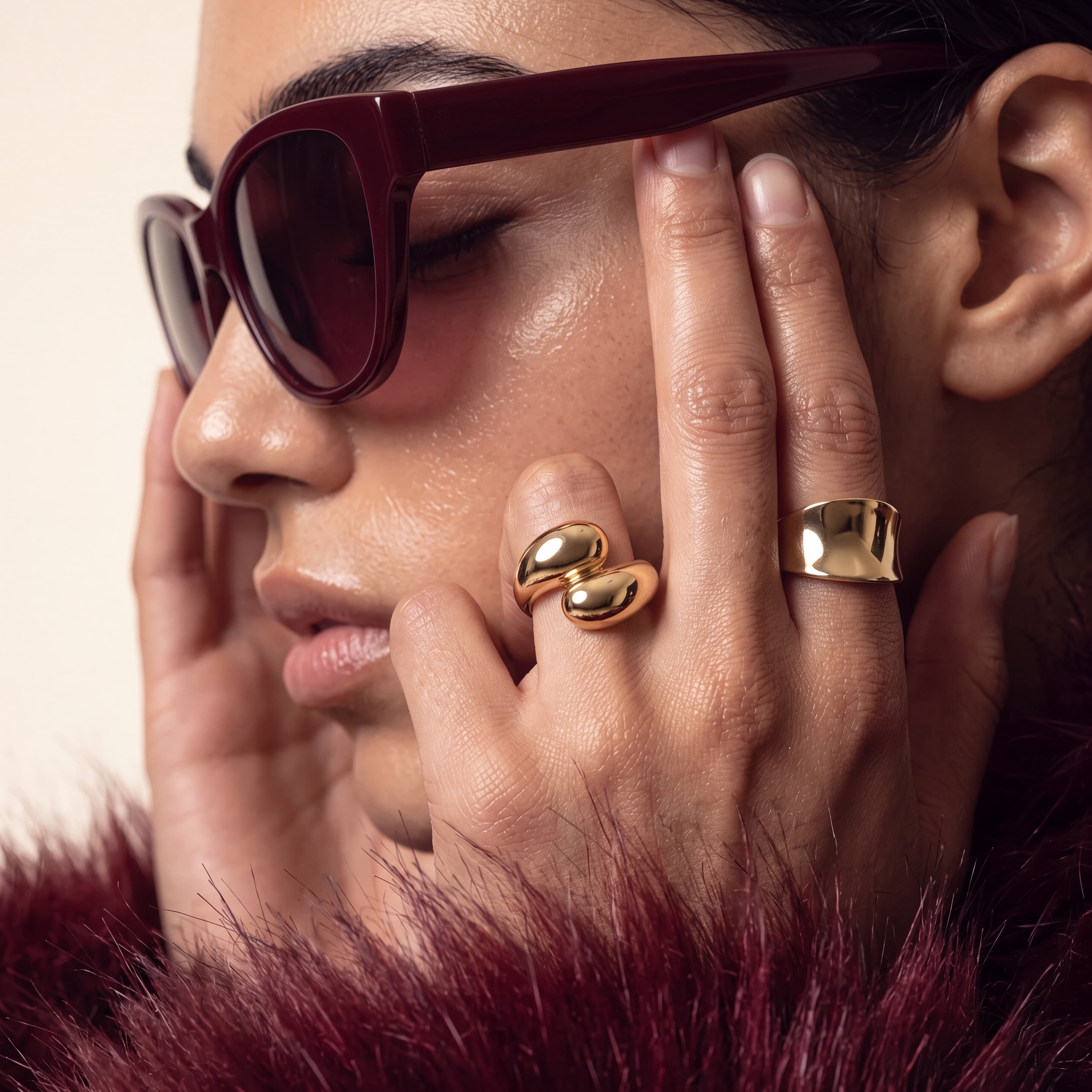 Duette - 14kt Gold Vermeil Ring