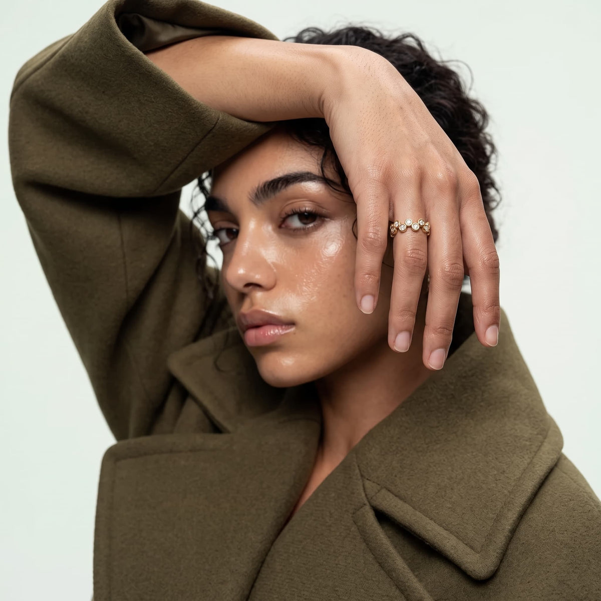 14kt V-Gold Ring - Polka