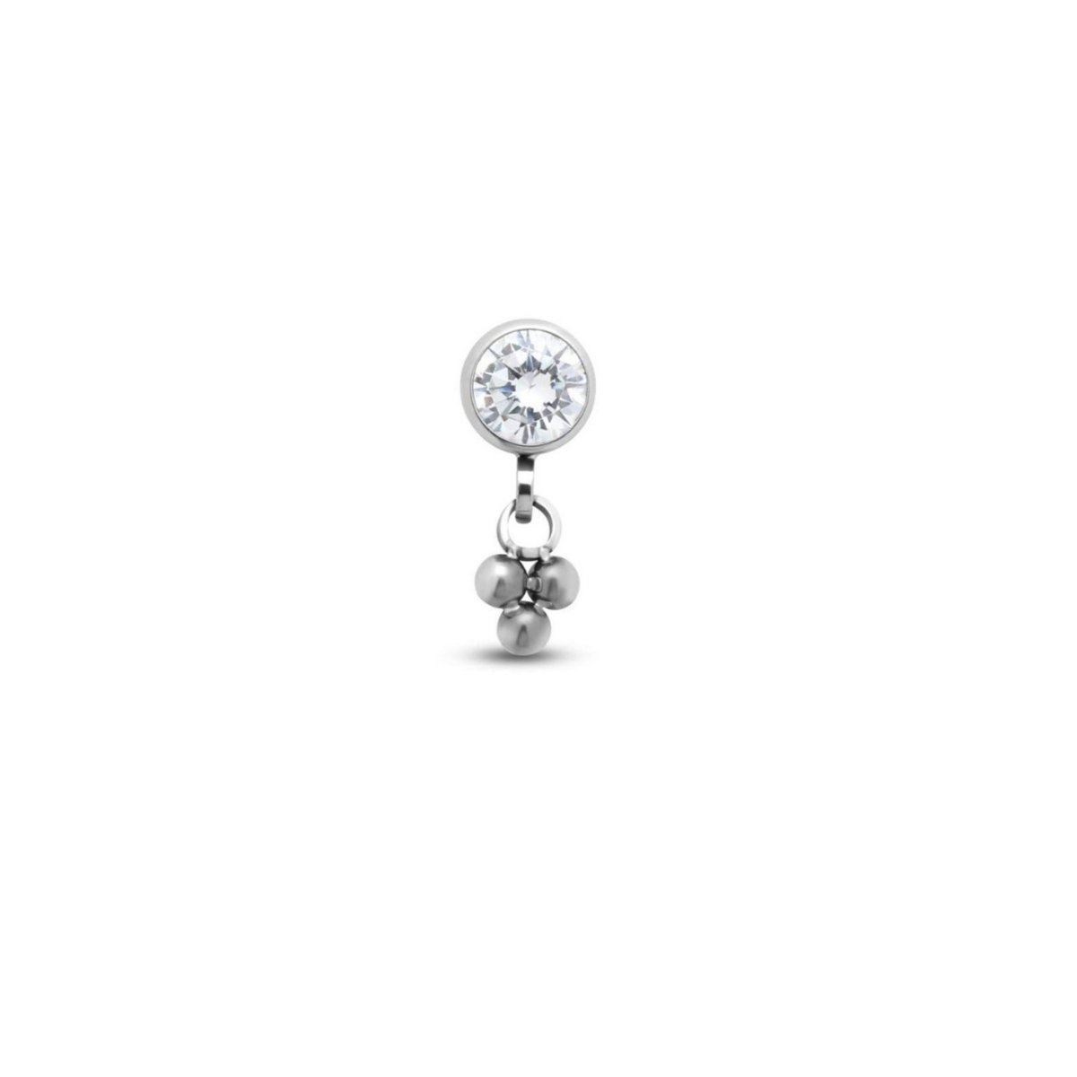 Jewelled Dangle Trio Ball Flatback
