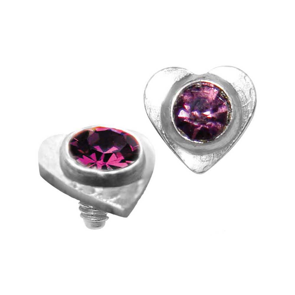Heart w Gem Dermal Top