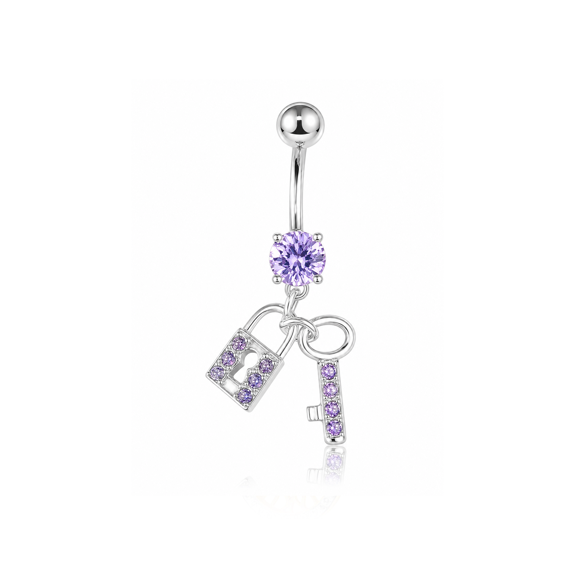 Lock & Key Navel Bar