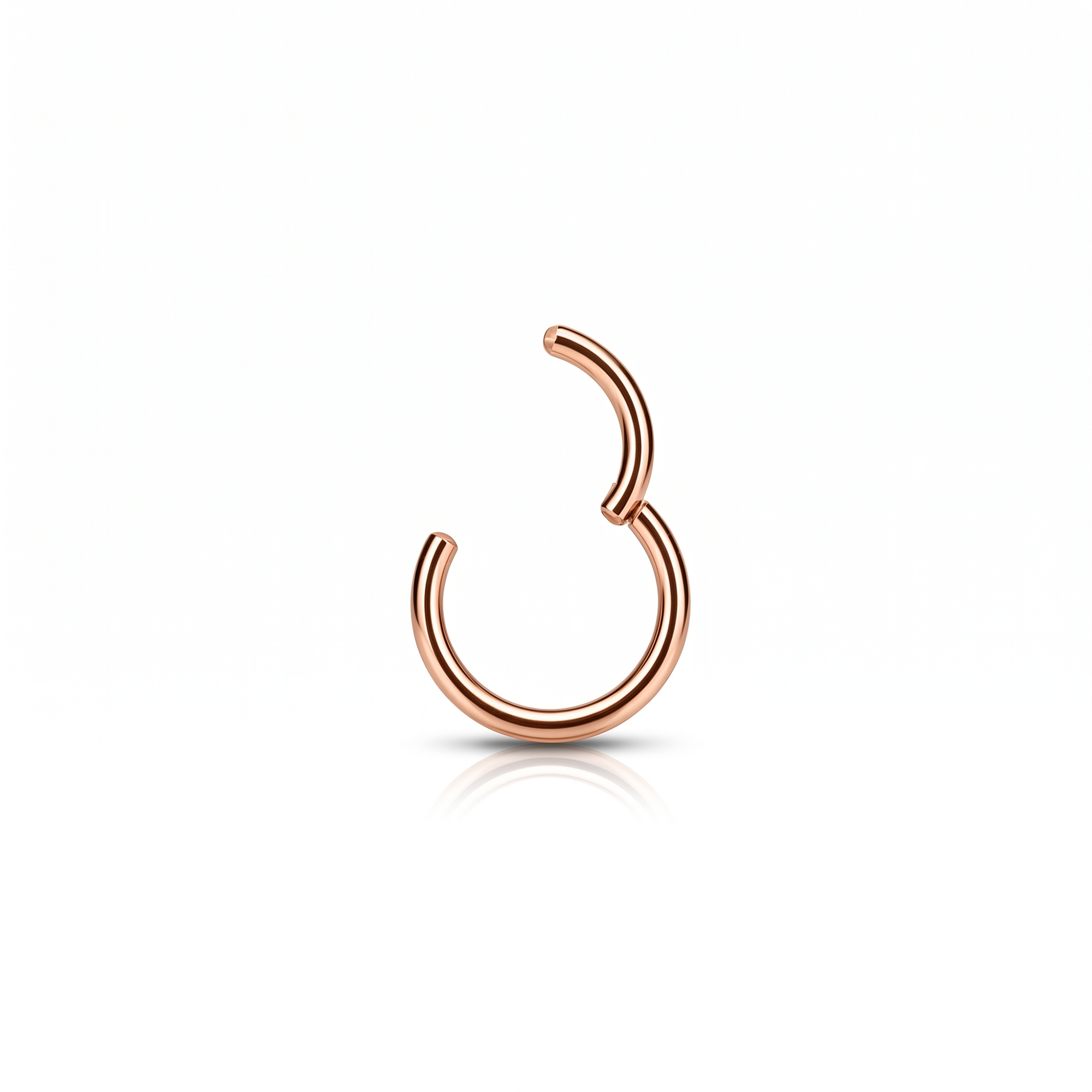 Rose Gold Steel Hinged Segment Ring