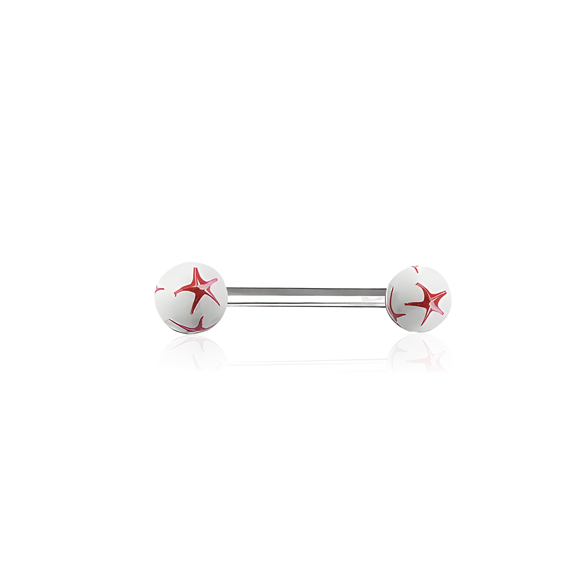 Star Swirl Straight Barbell