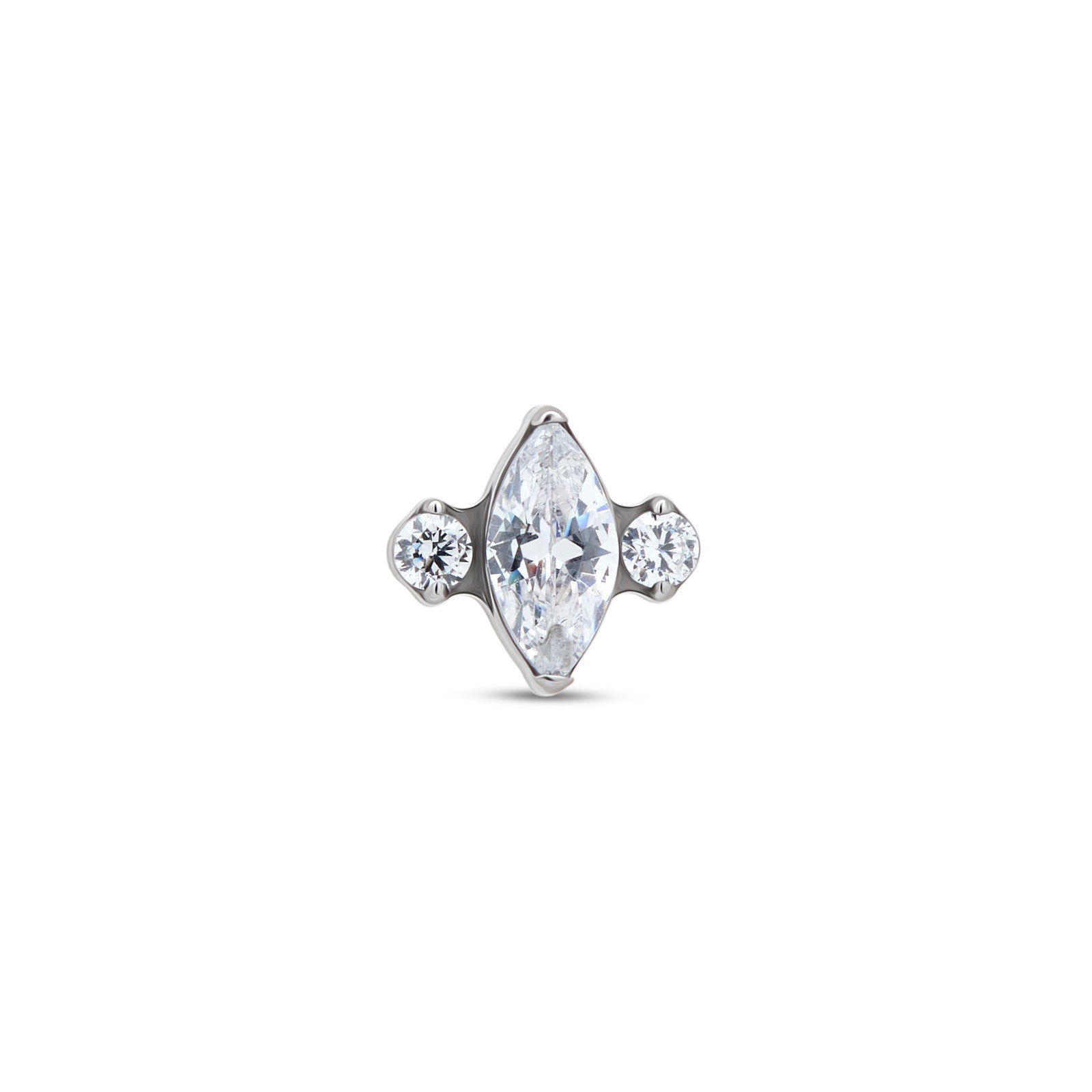 Marquise Stone with Crystals Flatback