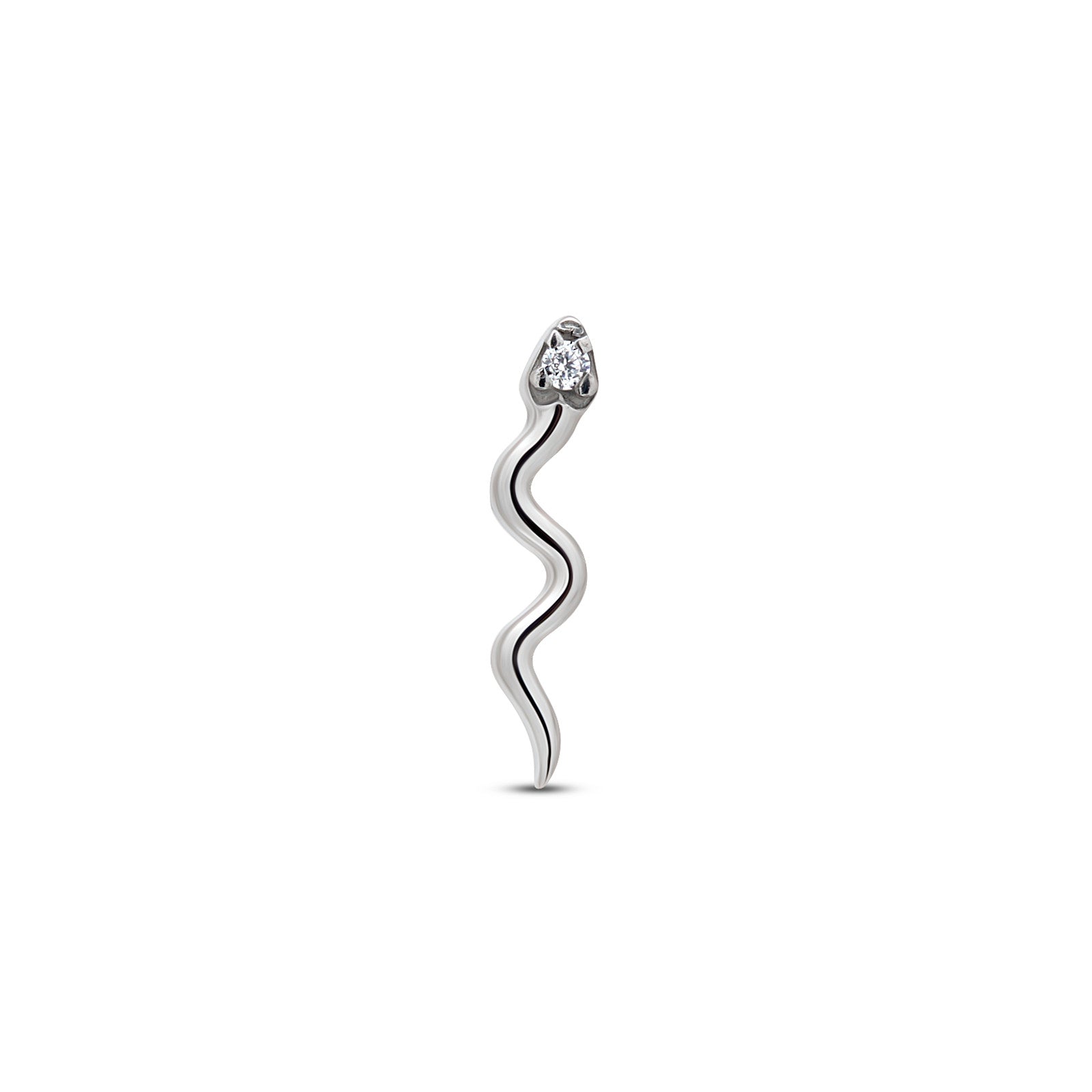 Snake with Crystal Eye flatback