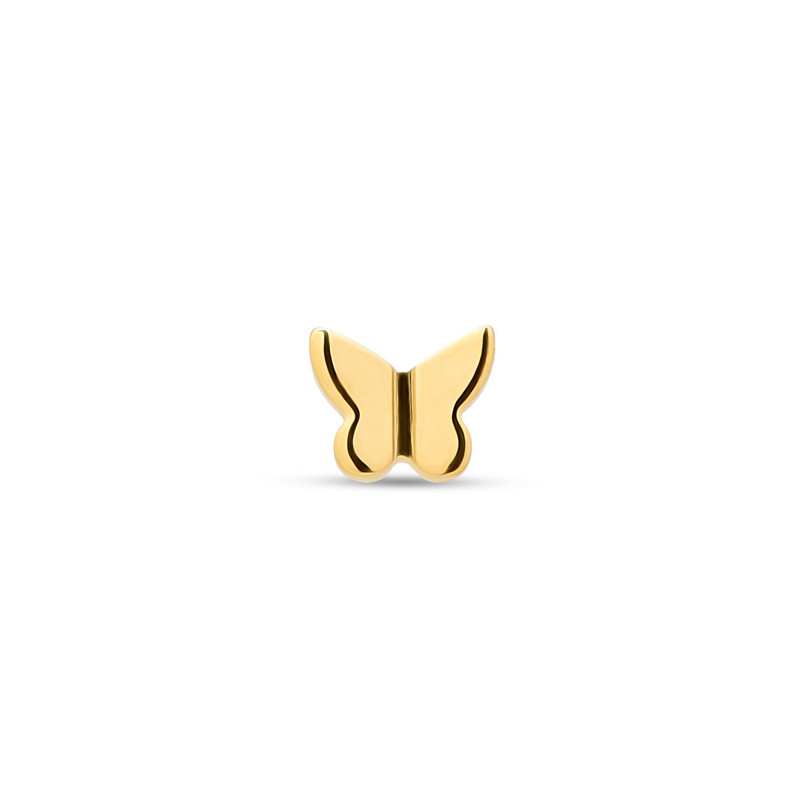 18k V-Gold Butterfly Flatback