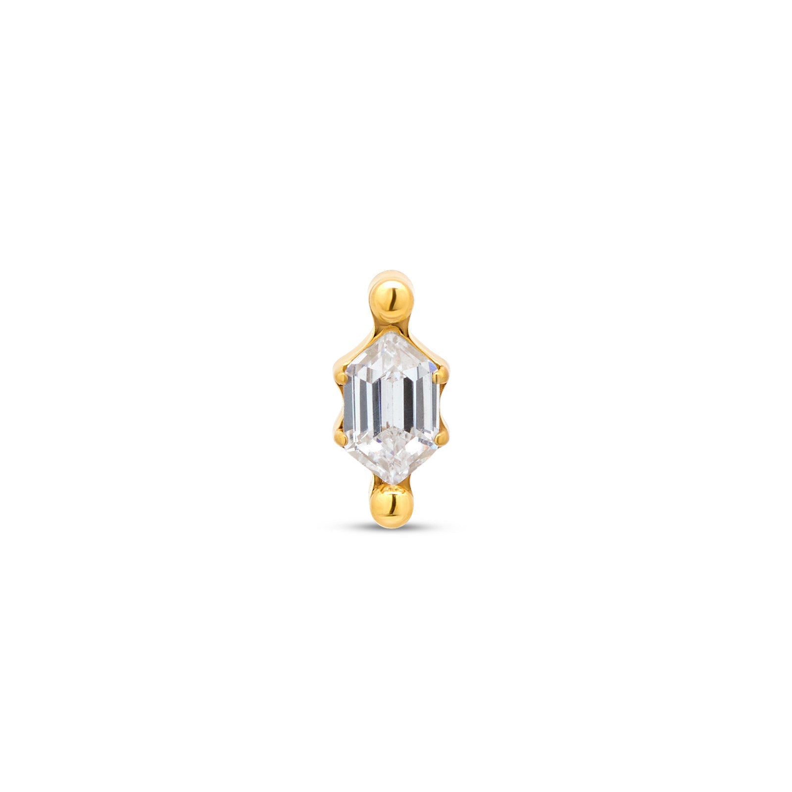 18k V-Gold Rupee Flatback