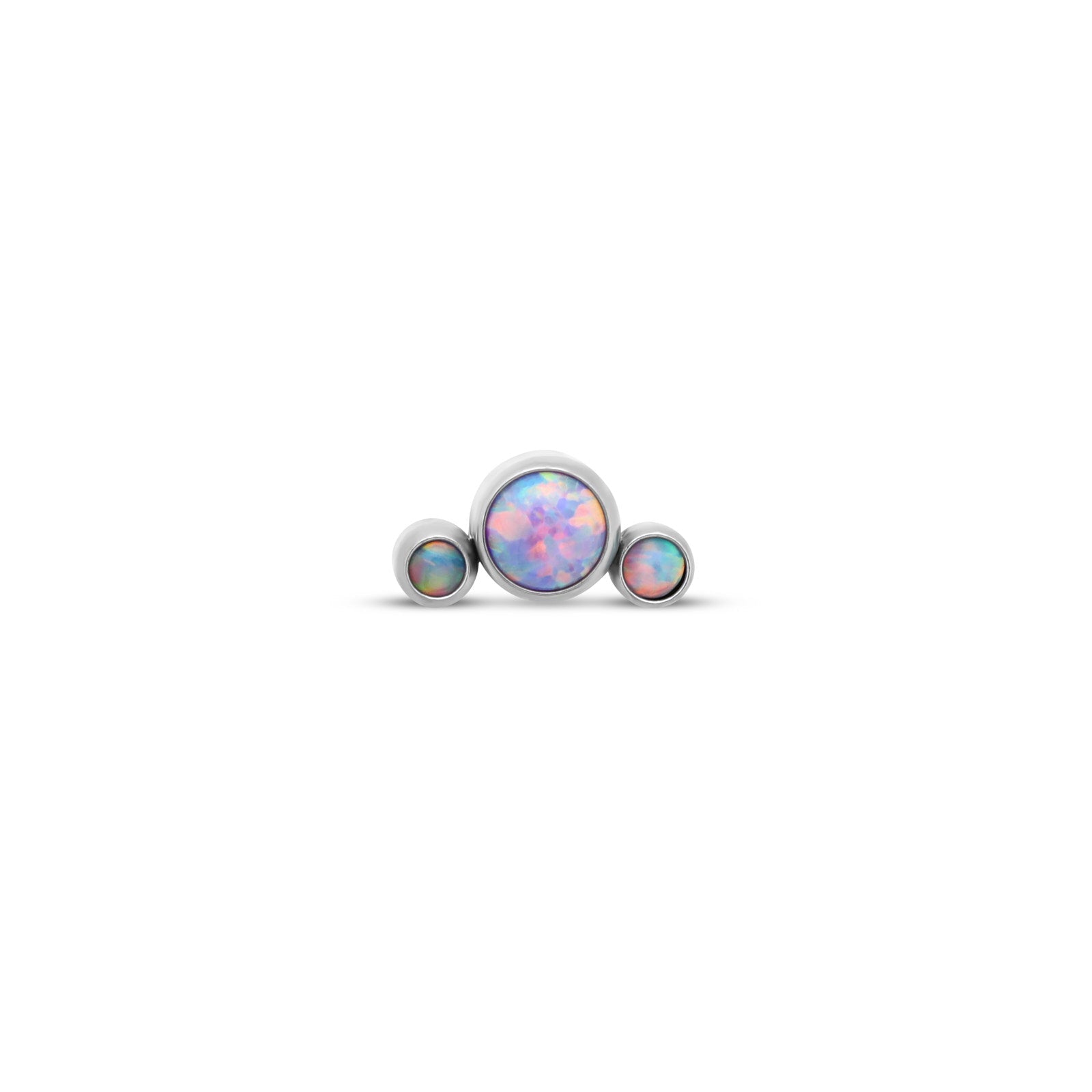 3 Crystal/Opal curved Flatback