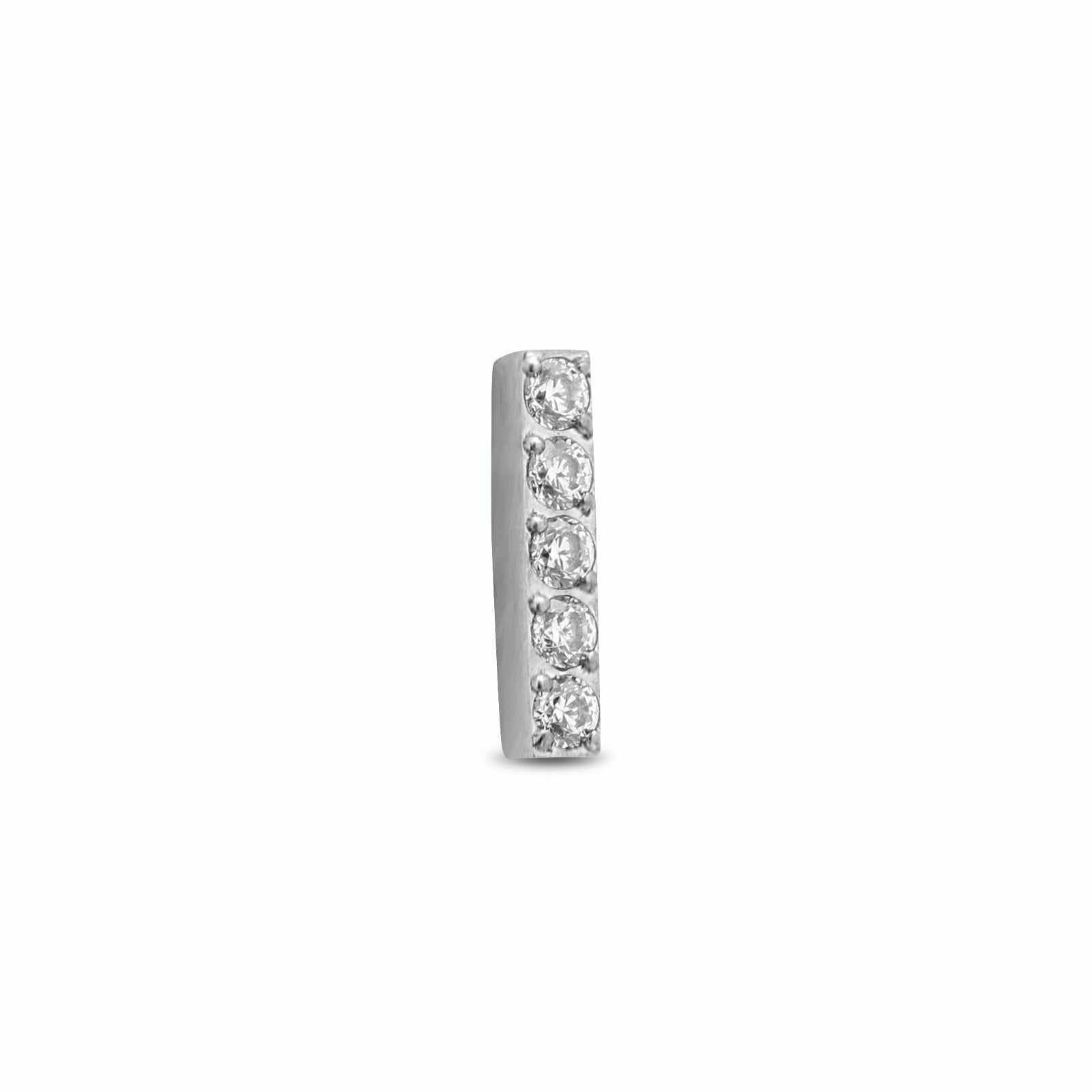 Jewelled Bar 5 Stones Flatback