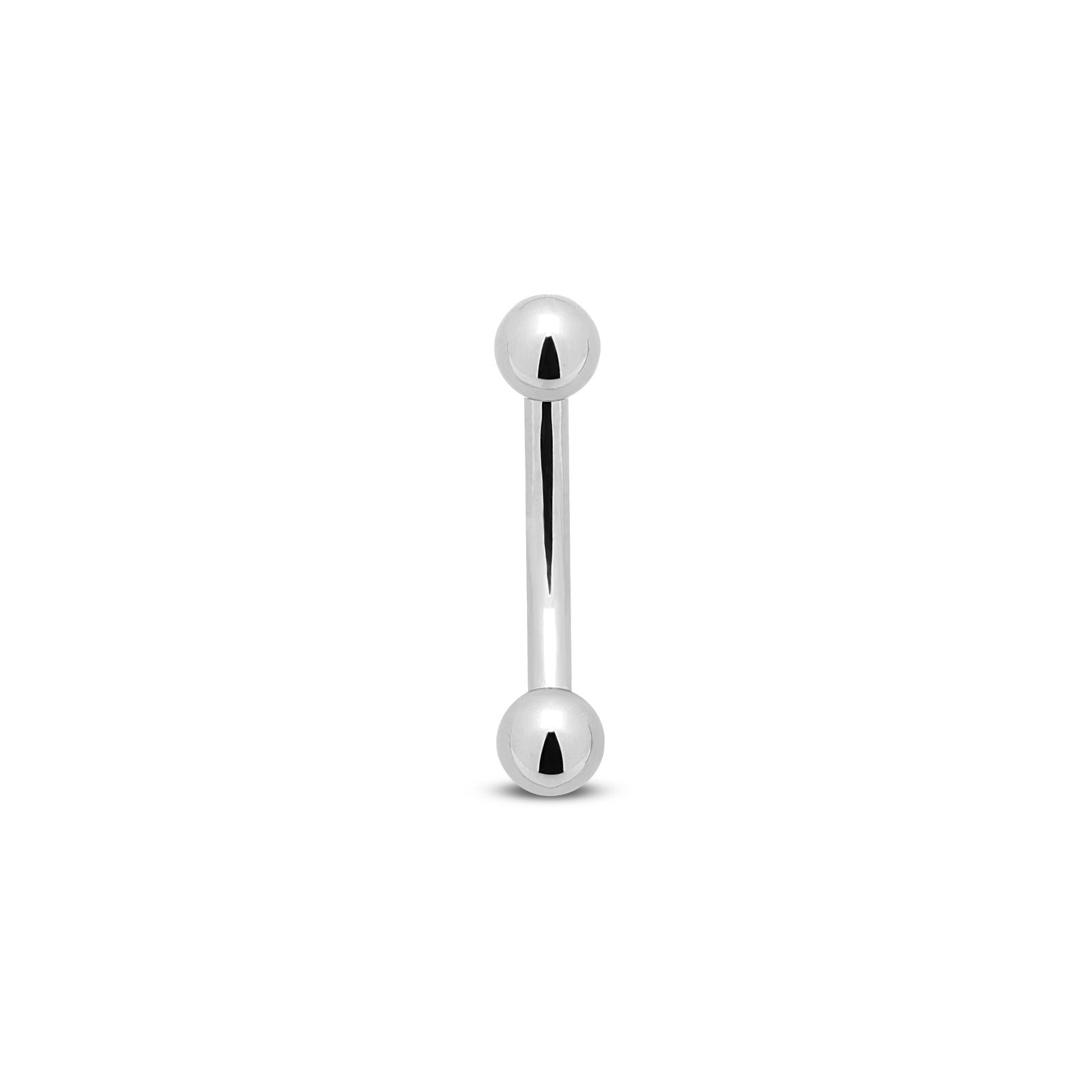 Internally Threaded Curved Barbell Titanium