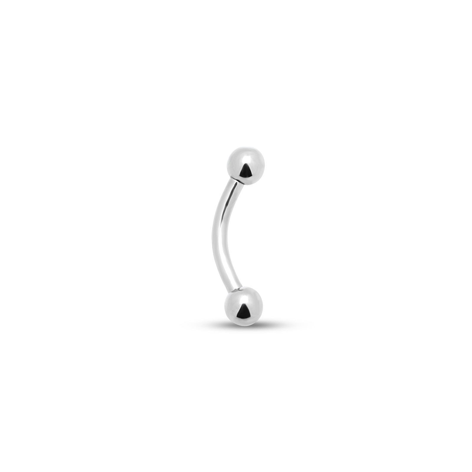 Internally Threaded Curved Barbell Titanium