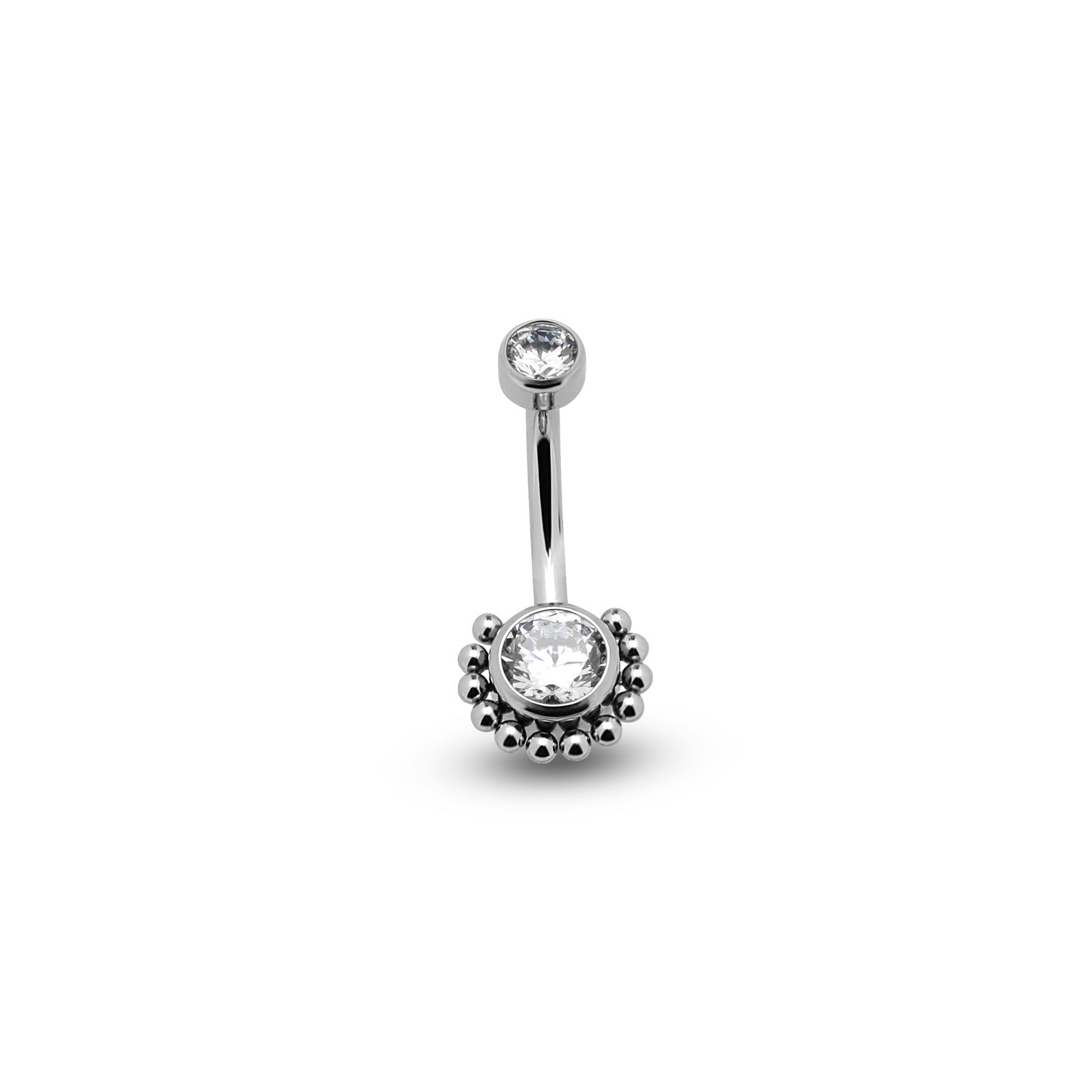 Jewelled Flower Cluster Navel Bar
