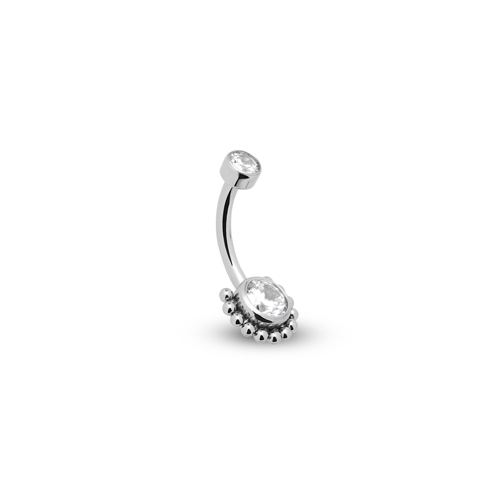 Jewelled Flower Cluster Navel Bar