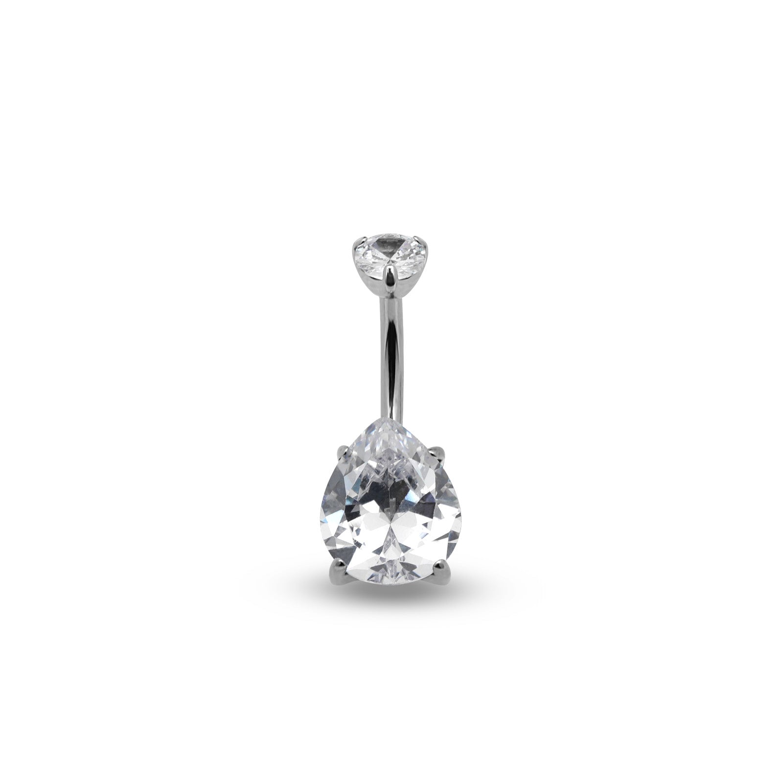 Titanium Tear Drop Navel Bar
