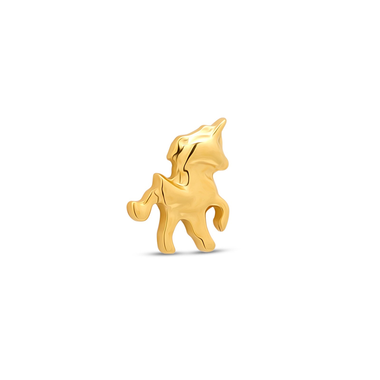 18k V-Gold Unicorn Flatback