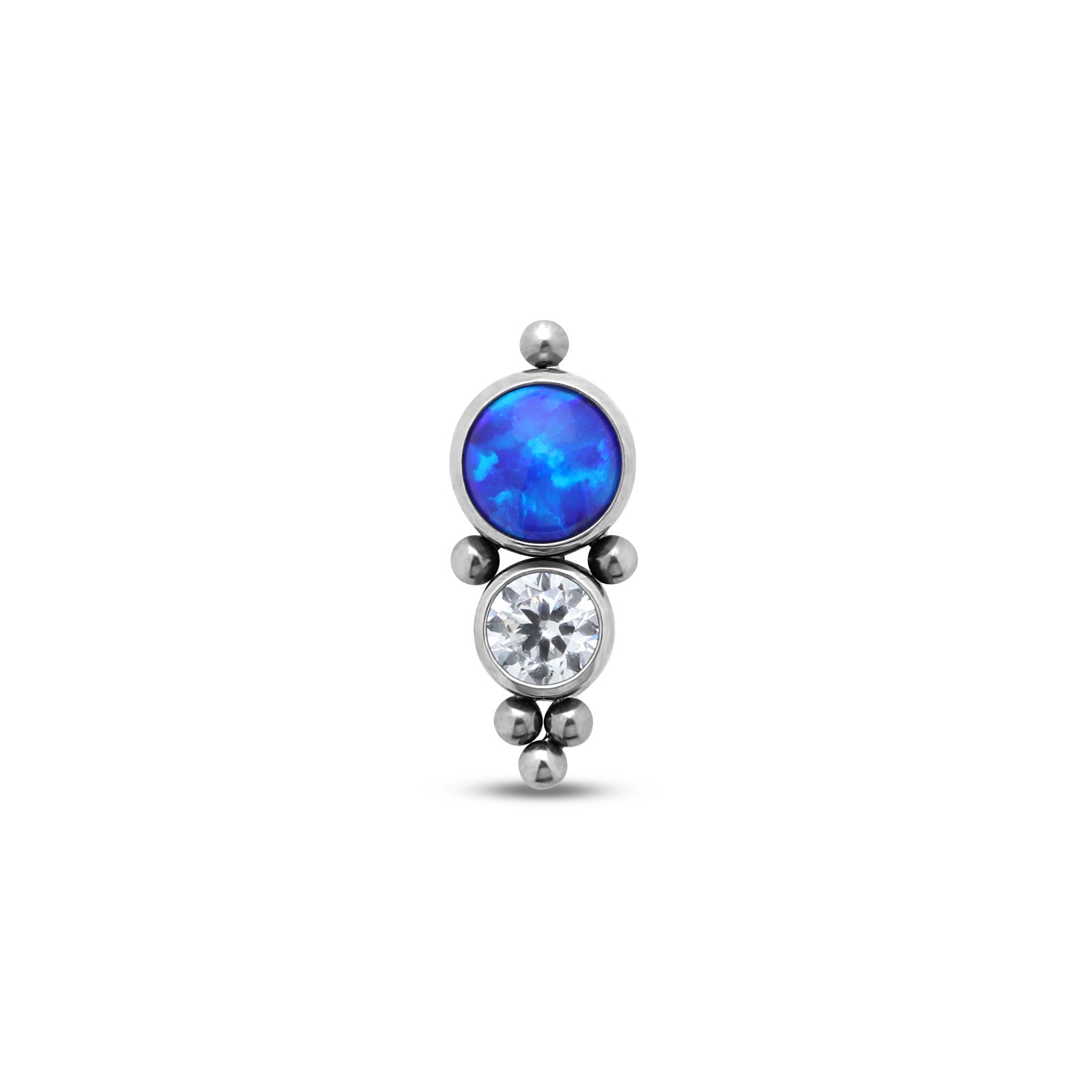 2 Jewel Cluster Crystals And Opal  Flatback