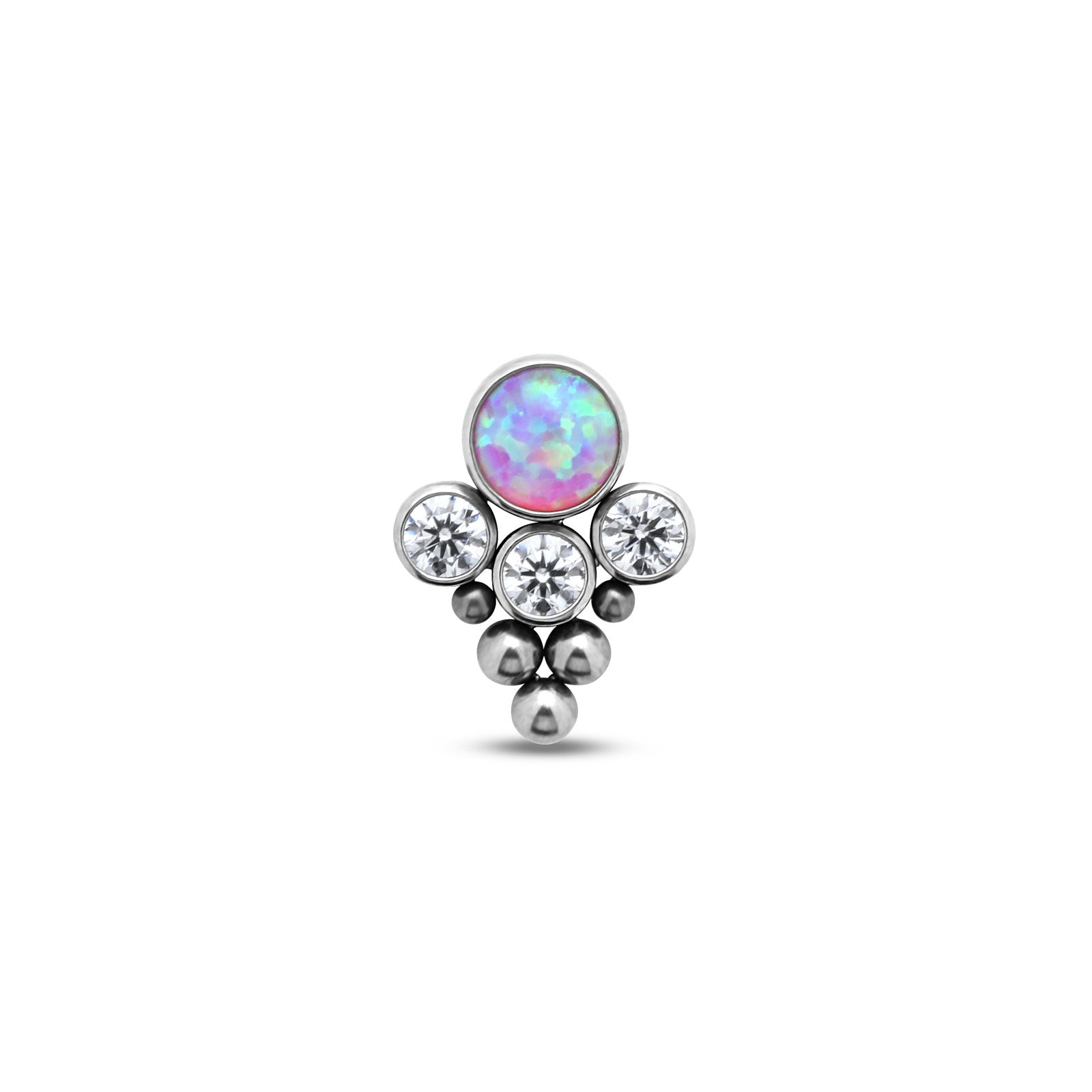4 Jewel Arrow Cluster Crystals And Opal Flatback