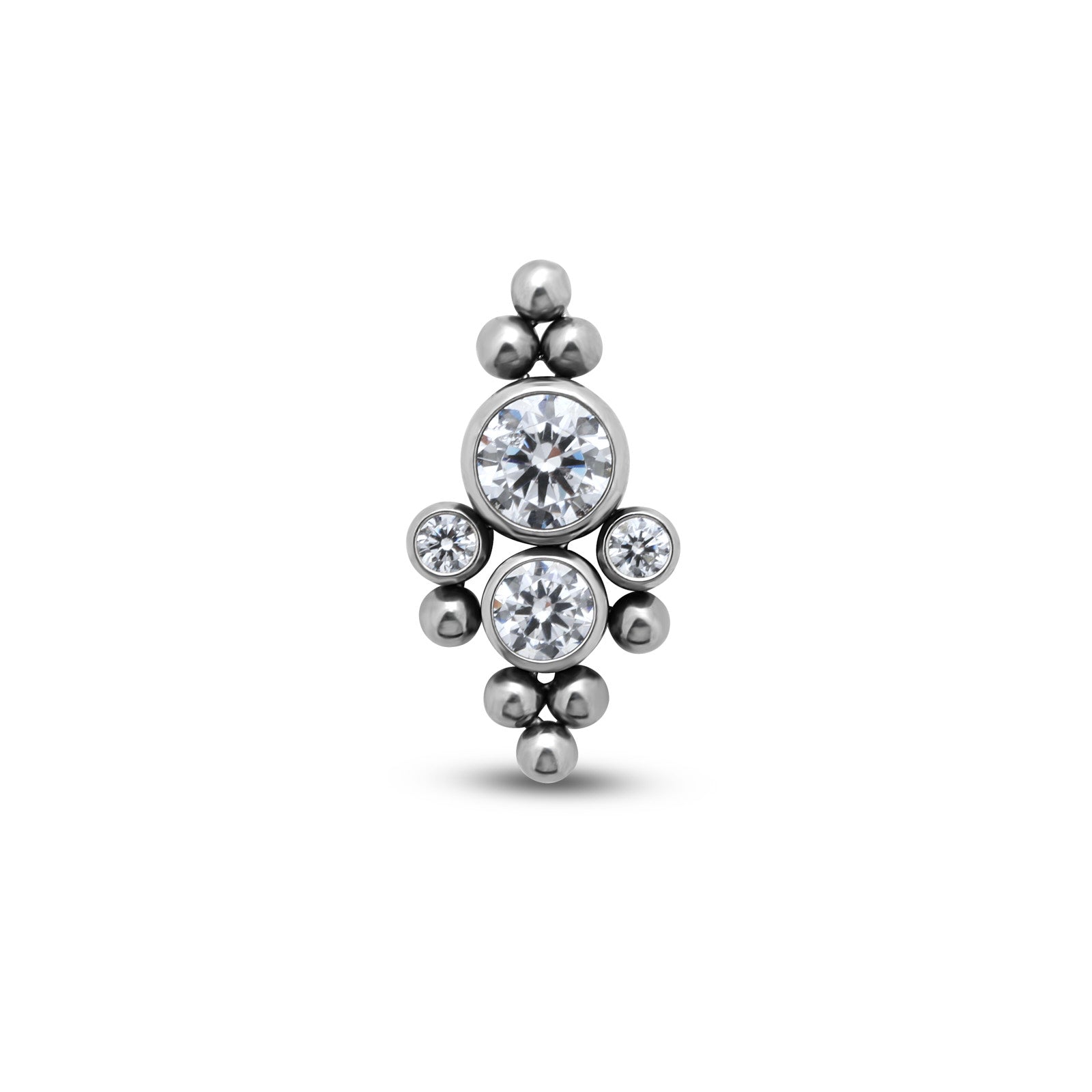 4 Jewel 8 Beads Cluster Flatback