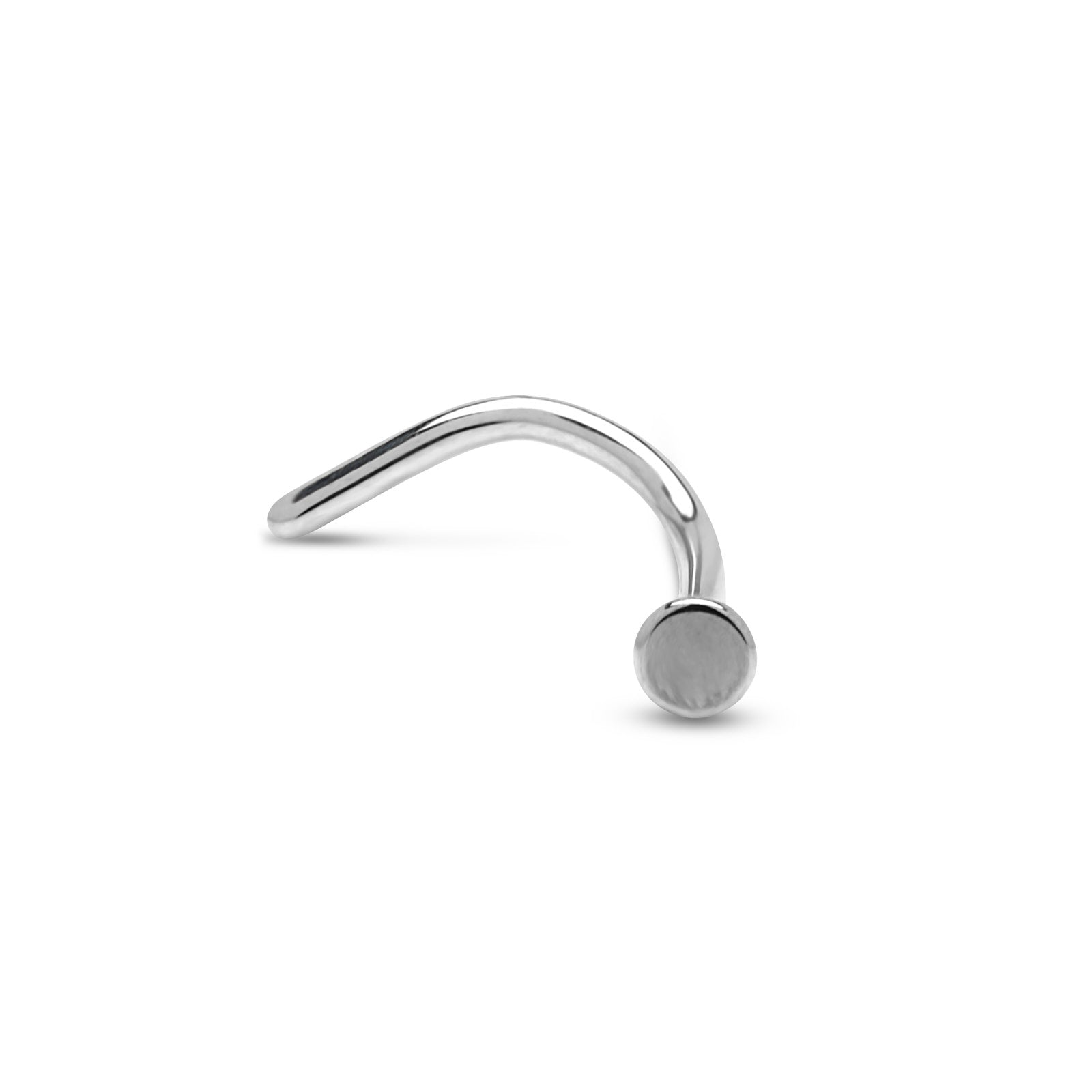 Titanium Flat Disc Nose Stud