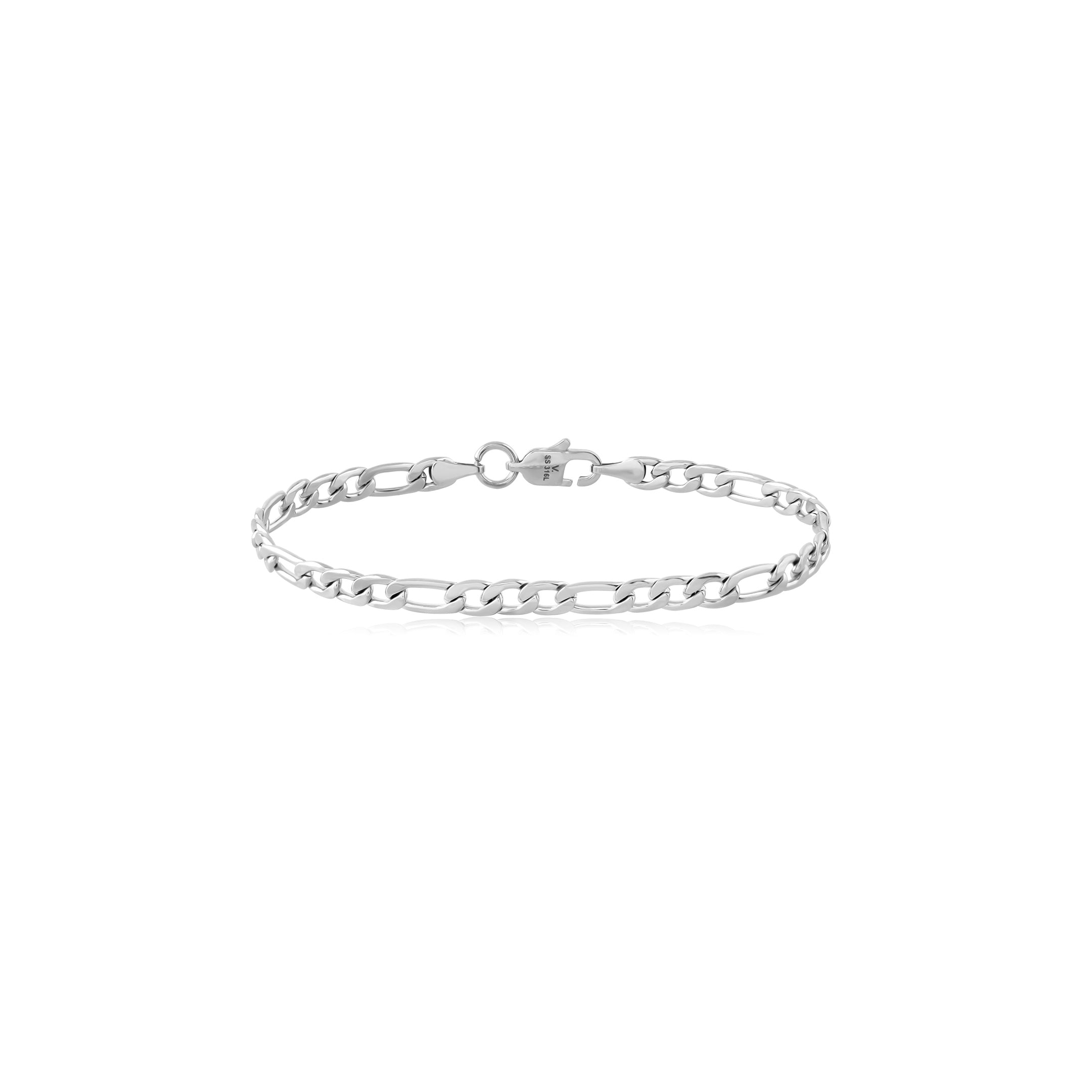 Steel Bracelet Figaro