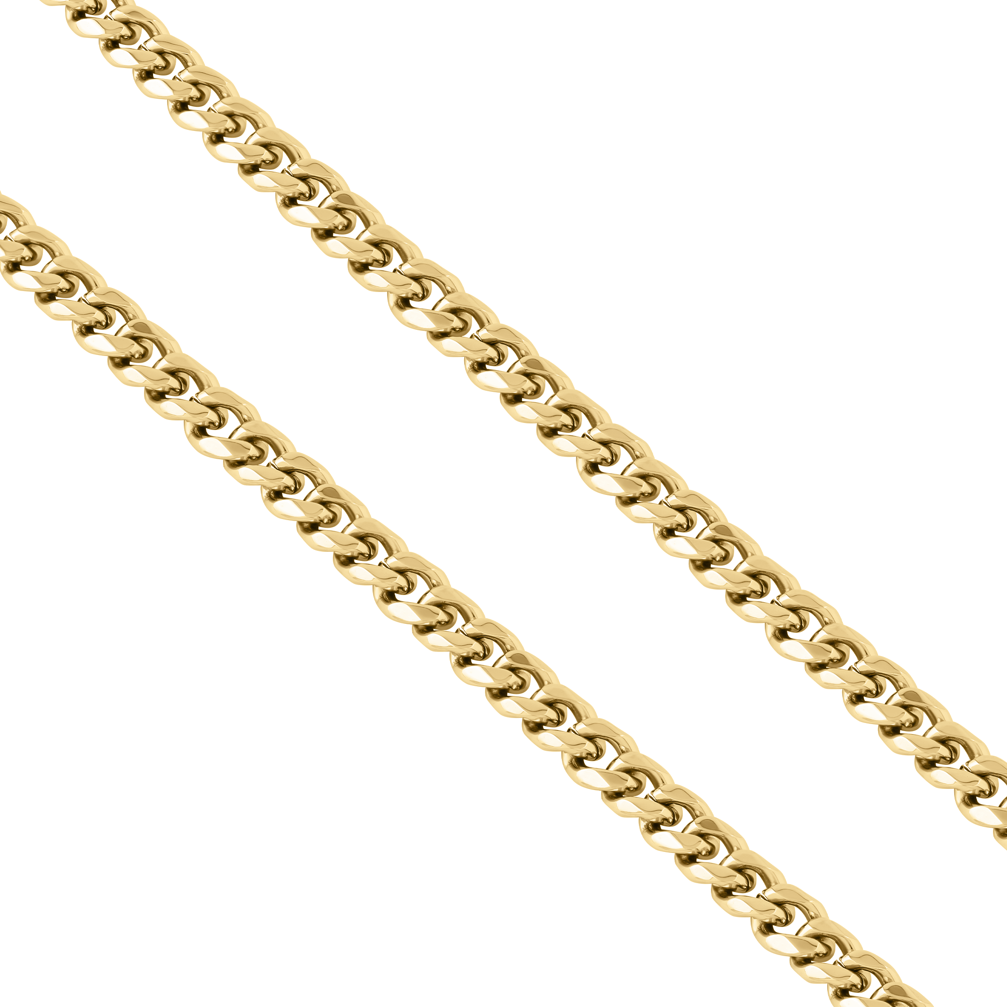 18k V-Gold Necklace Large Curb