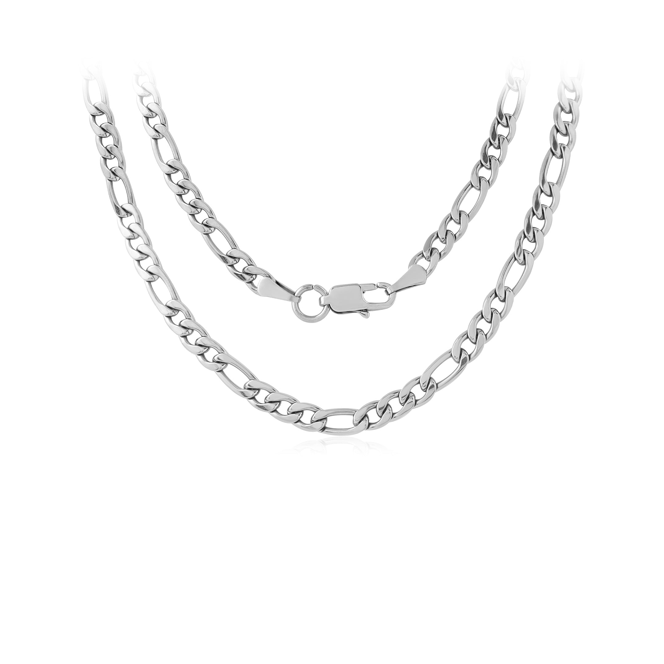 Steel Necklace Figaro