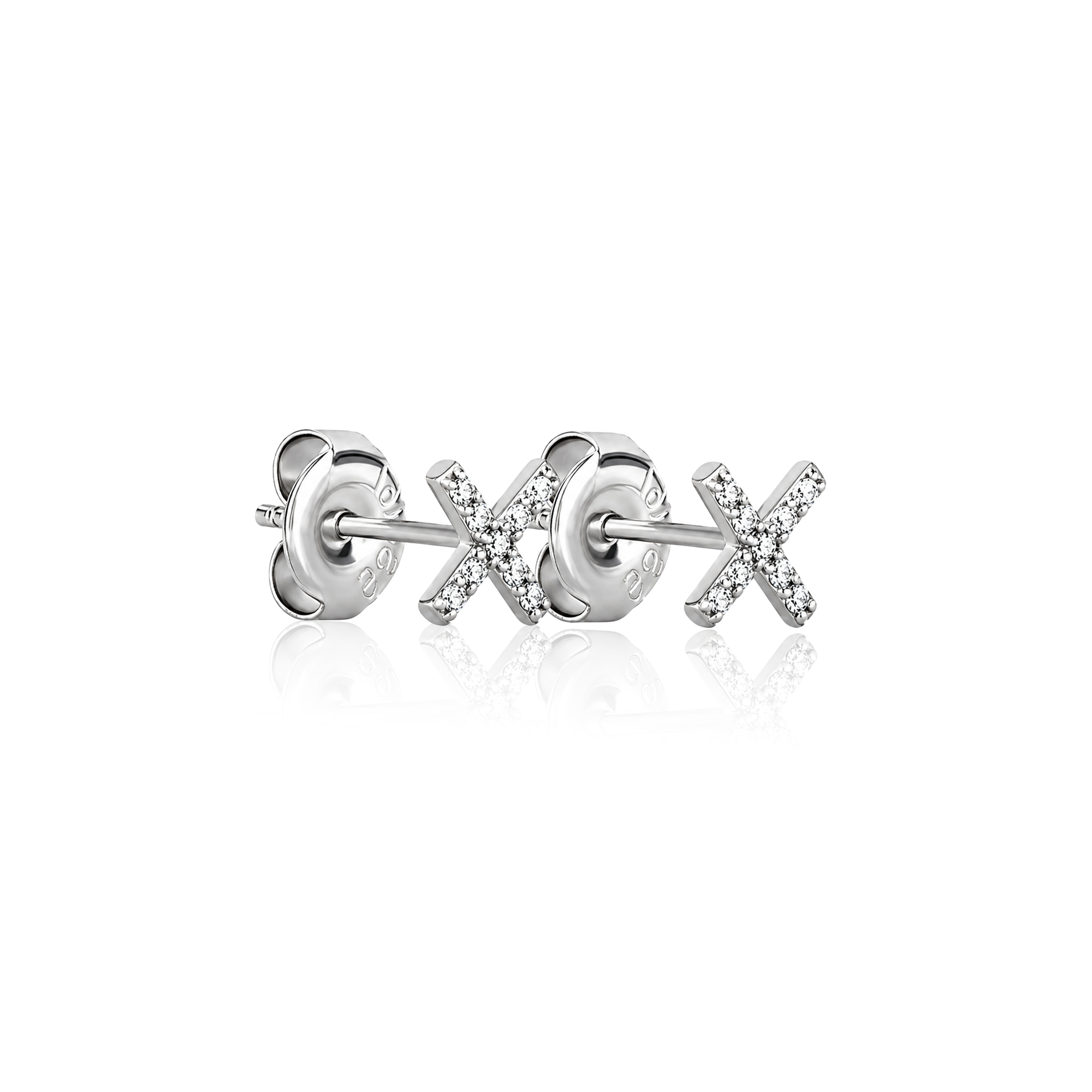 Crystal X Earrings - Pair